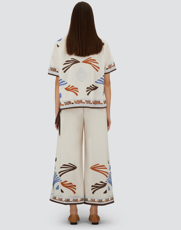 Herno Broek Zomerprint Katoen
