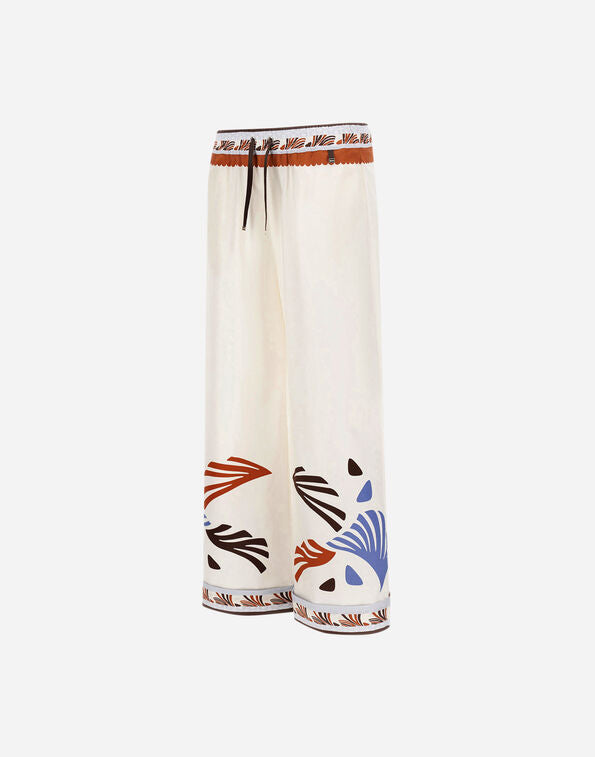 Herno Broek Zomerprint Katoen