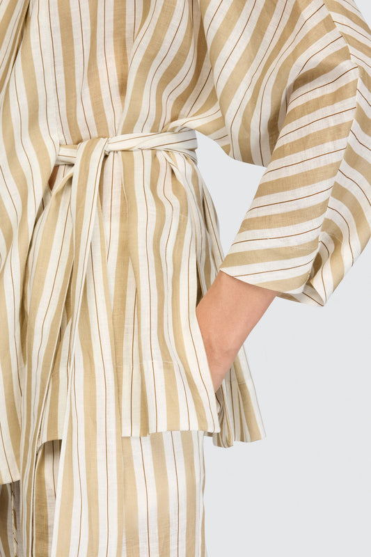 stripe kimono blouse Semi Couture