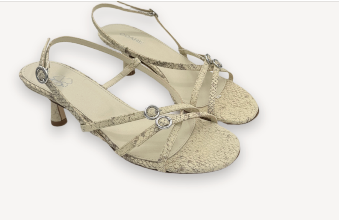 Blanca sandal odare Bianco nero