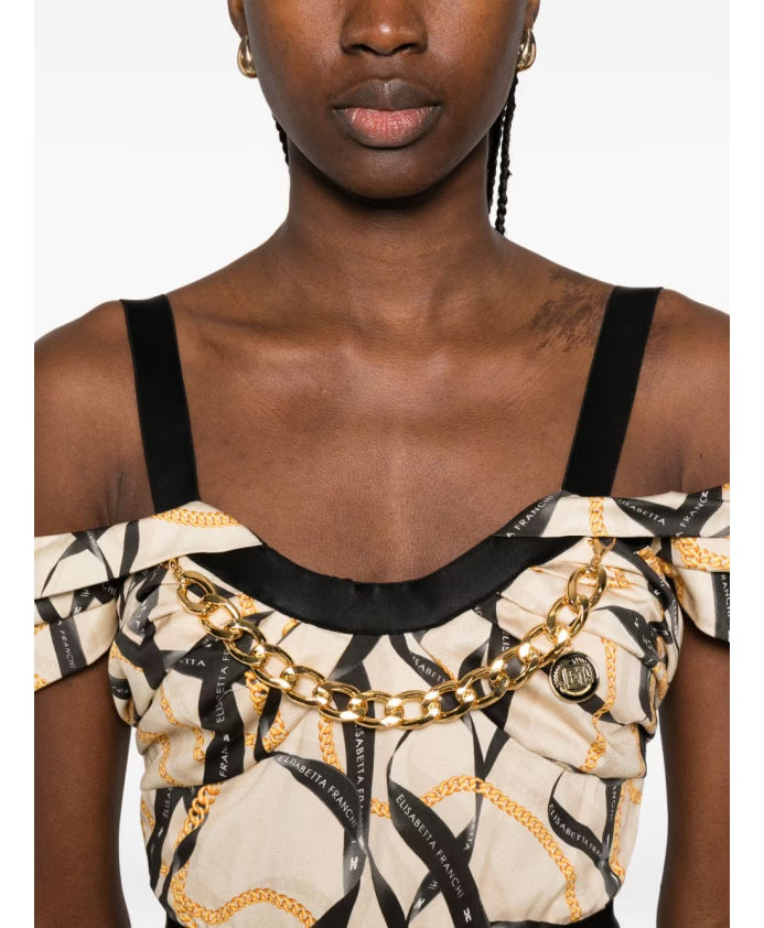 Jurk EF AB910 Chain print