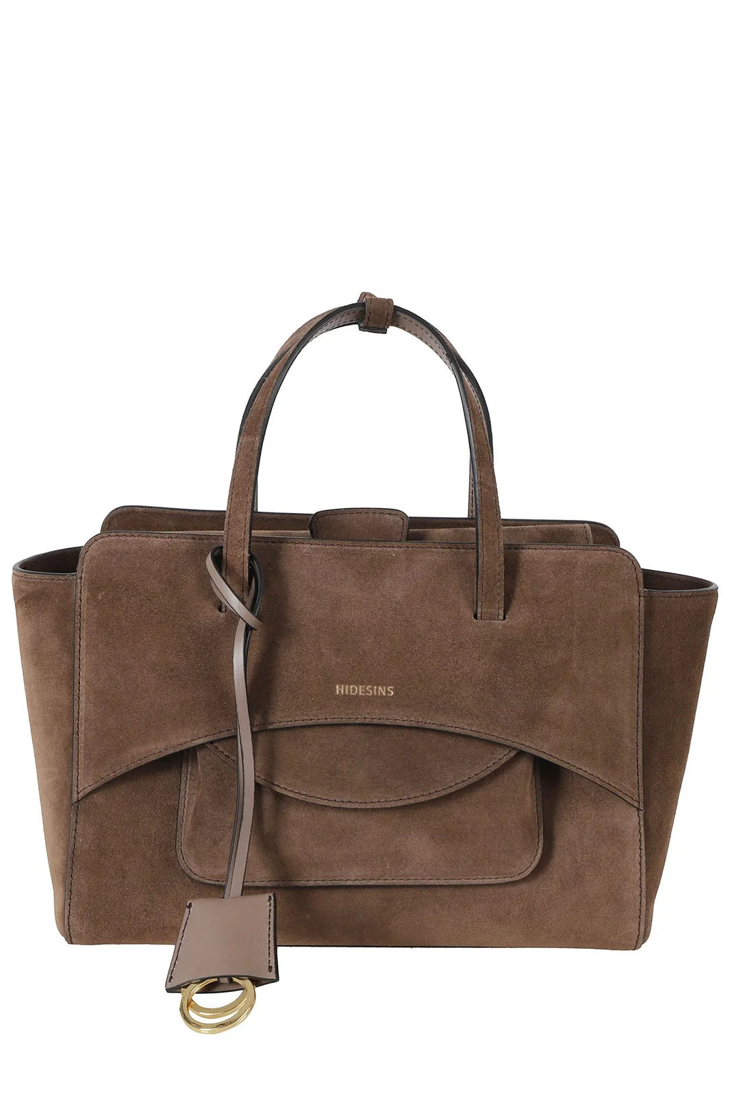 Flap M suede Chocolat