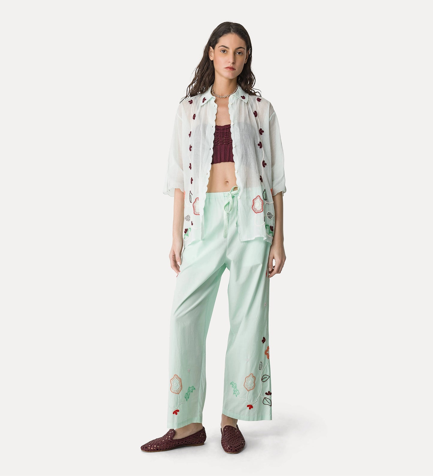 My pant 'broderie en reve' Forte Forte