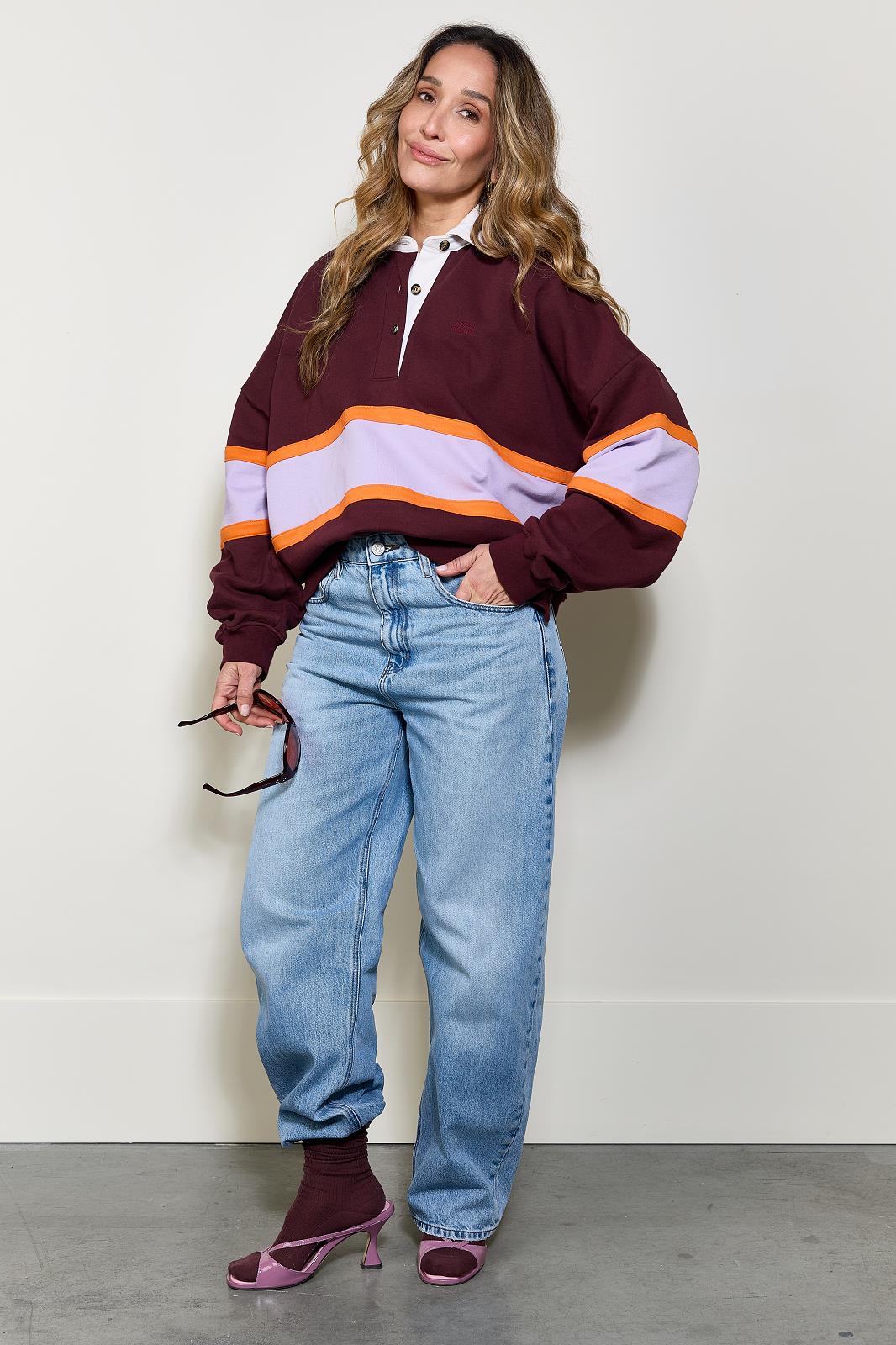 Hugo polo sweater Bordeaux