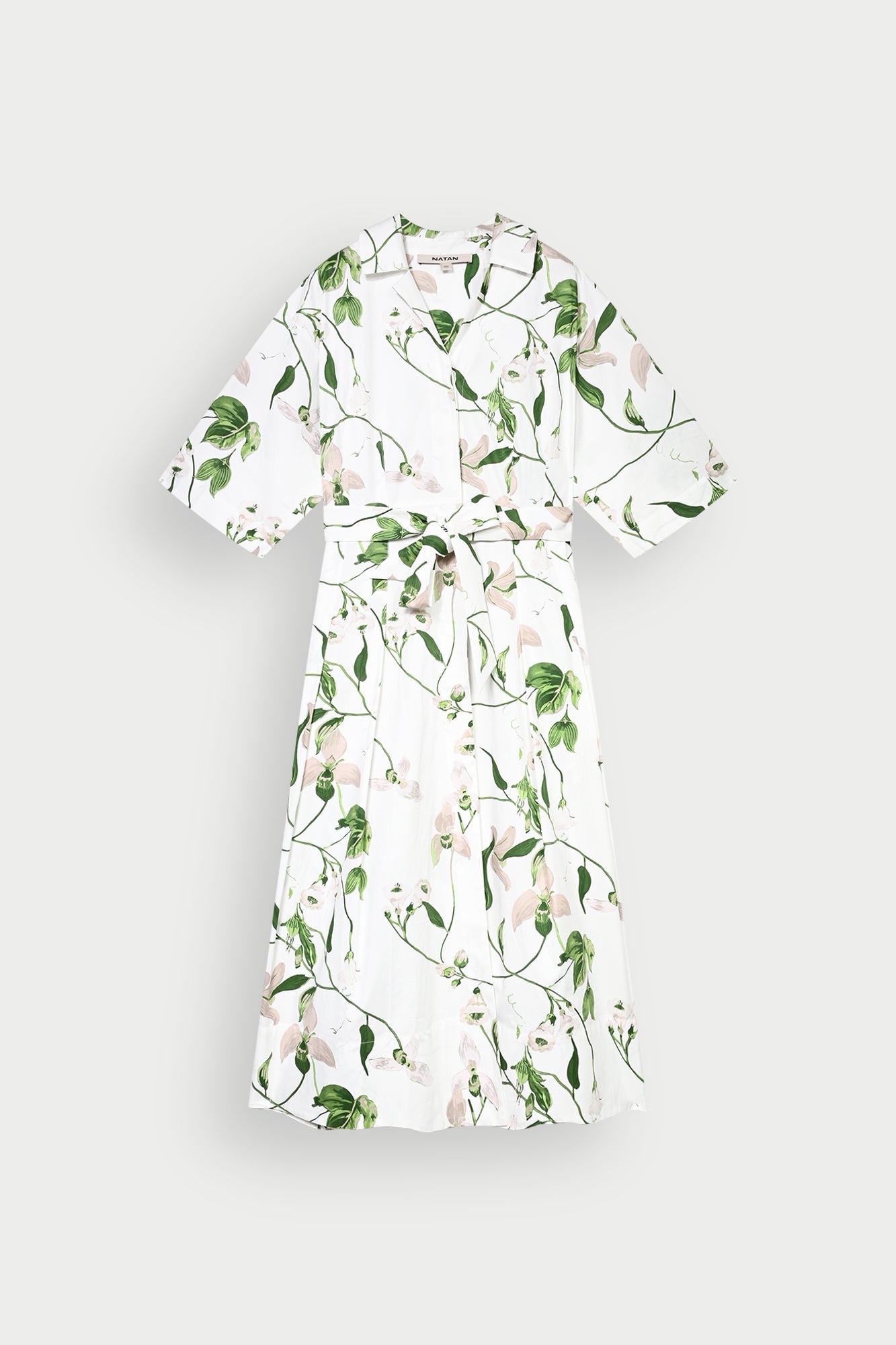 Elena dress with belt Natan pale pink