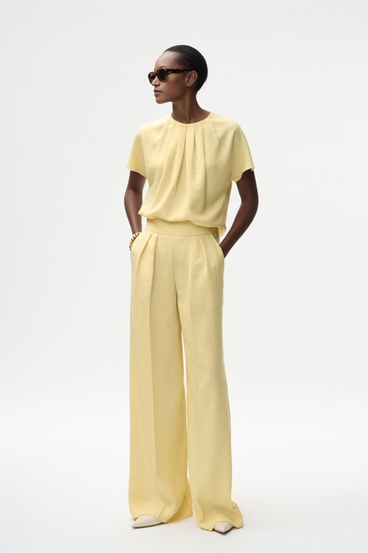 Elton top Pale yellow