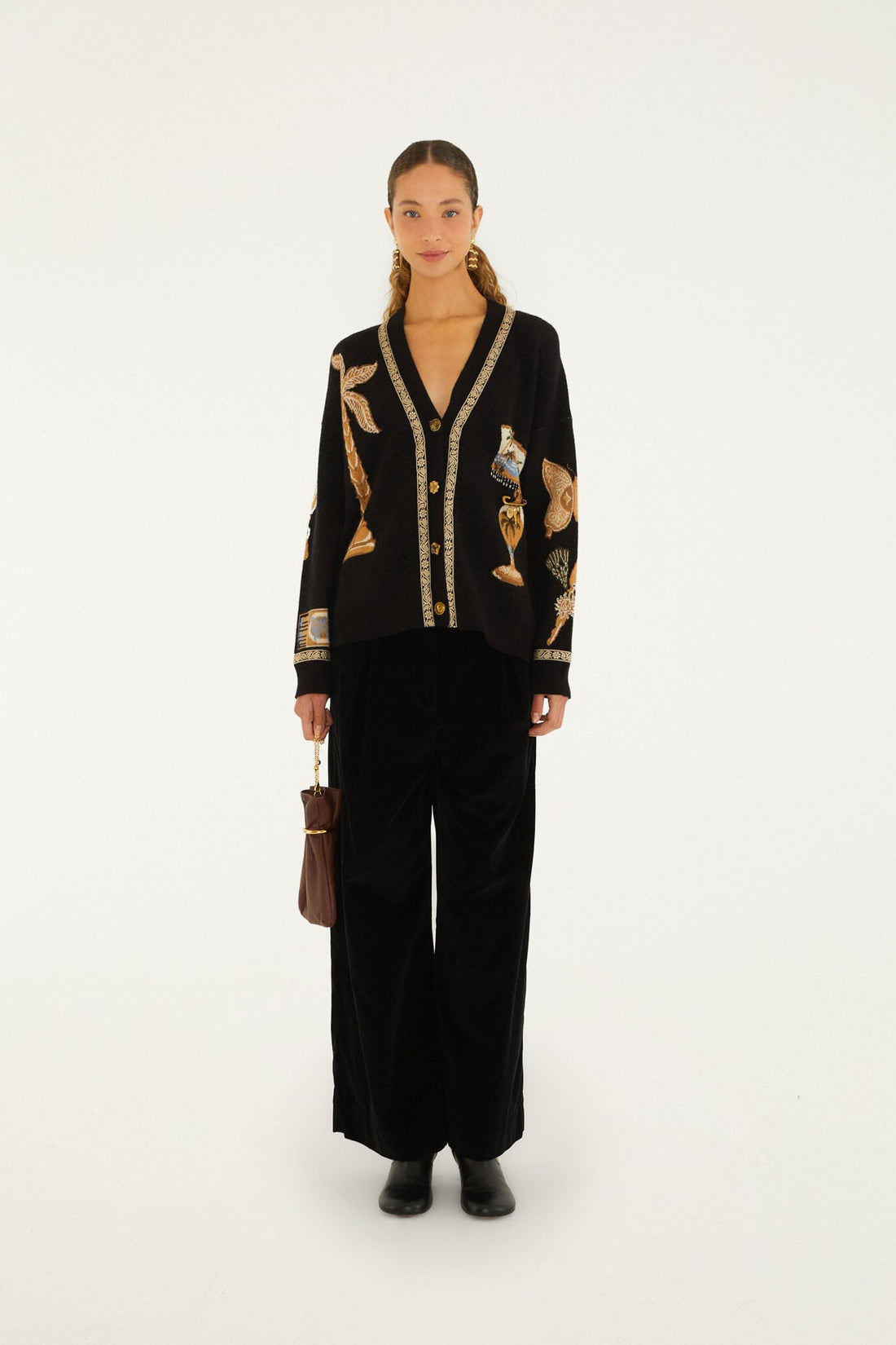 vintage souvenirs knit cardigan